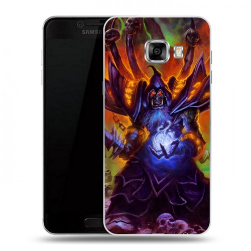 Дизайнерский пластиковый чехол для Samsung Galaxy C5 World of warcraft