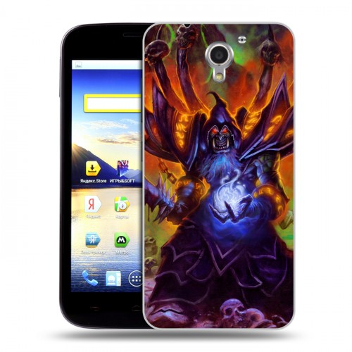 Дизайнерский пластиковый чехол для ZTE Blade A510 World of warcraft