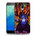 Дизайнерский пластиковый чехол для Meizu M5 World of warcraft