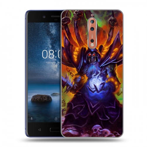 Дизайнерский пластиковый чехол для Nokia 8 World of warcraft