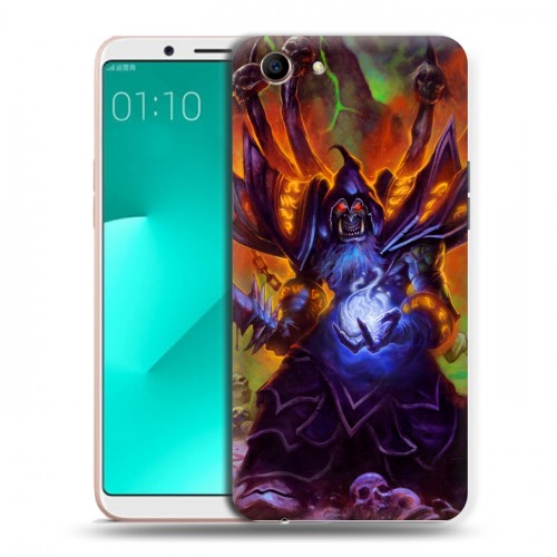 Дизайнерский пластиковый чехол для OPPO A83 World of warcraft