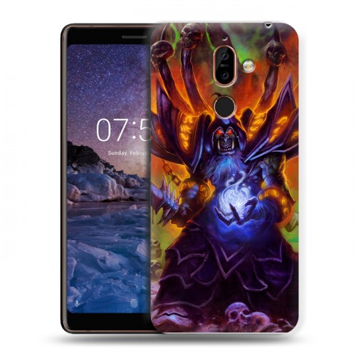 Дизайнерский пластиковый чехол для Nokia 7 Plus World of warcraft