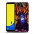 Дизайнерский пластиковый чехол для Samsung Galaxy J6 World of warcraft