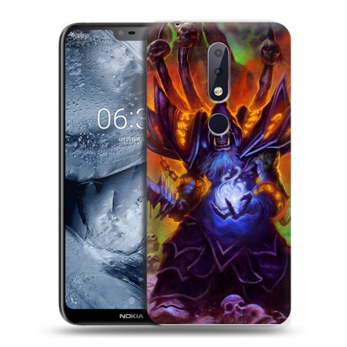 Дизайнерский пластиковый чехол для Nokia 6.1 Plus World of warcraft