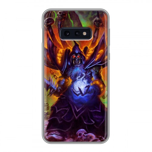 Дизайнерский силиконовый чехол для Samsung Galaxy S10e World of warcraft