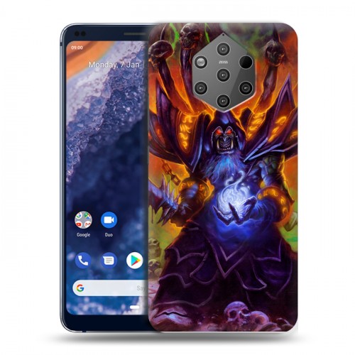 Дизайнерский силиконовый чехол для Nokia 9 PureView World of warcraft