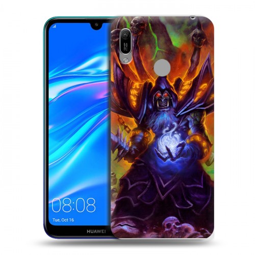 Дизайнерский пластиковый чехол для Huawei Y6 (2019) World of warcraft