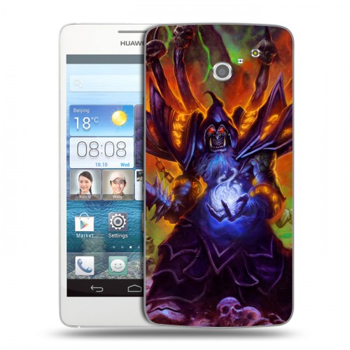 Дизайнерский пластиковый чехол для Huawei Ascend D2 World of warcraft