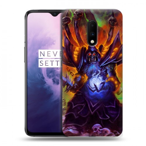 Дизайнерский пластиковый чехол для OnePlus 7 World of warcraft