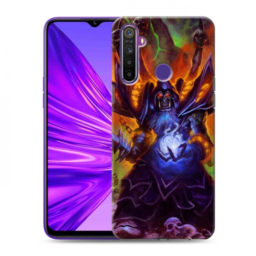 Дизайнерский силиконовый чехол для Realme 5 World of warcraft