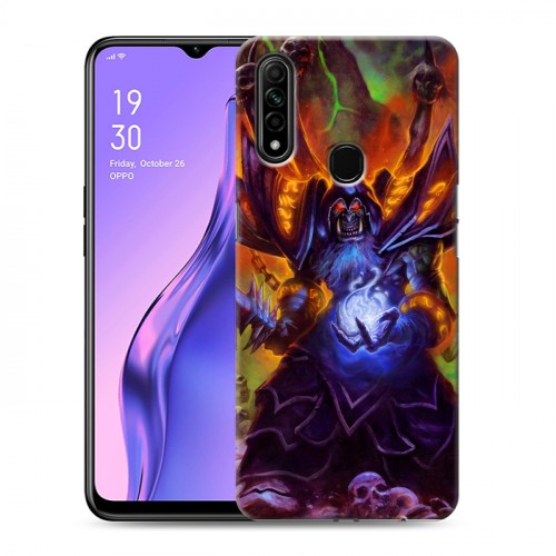 Дизайнерский силиконовый с усиленными углами чехол для OPPO A31 World of warcraft