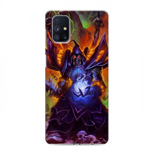 Дизайнерский пластиковый чехол для Samsung Galaxy M51 World of warcraft