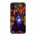 Дизайнерский пластиковый чехол для Iphone 12 Mini World of warcraft