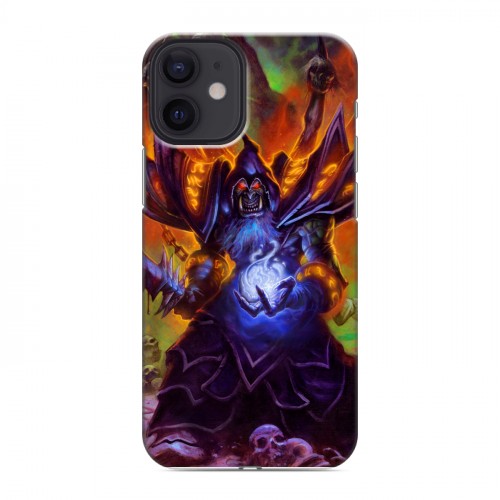 Дизайнерский пластиковый чехол для Iphone 12 Mini World of warcraft