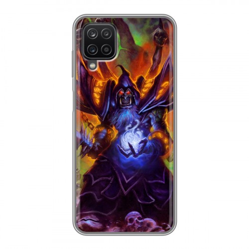 Дизайнерский пластиковый чехол для Samsung Galaxy A12 World of warcraft