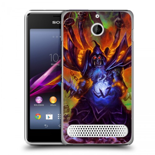 Дизайнерский силиконовый чехол для Sony Xperia E1 World of warcraft