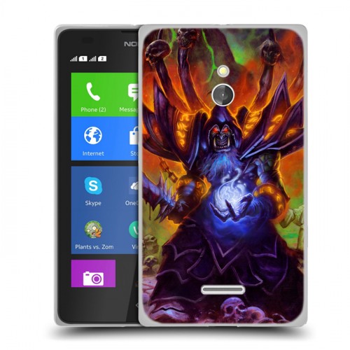 Дизайнерский силиконовый чехол для Nokia XL World of warcraft