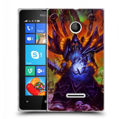 Дизайнерский пластиковый чехол для Microsoft Lumia 435 World of warcraft