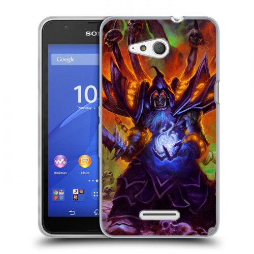 Дизайнерский пластиковый чехол для Sony Xperia E4g World of warcraft