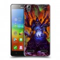 Дизайнерский пластиковый чехол для Lenovo A6000 World of warcraft