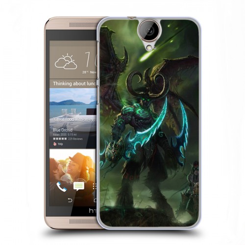 Дизайнерский пластиковый чехол для HTC One E9+ World of warcraft