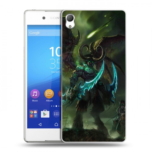 Дизайнерский пластиковый чехол для Sony Xperia Z3+ World of warcraft