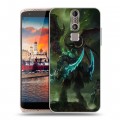 Дизайнерский пластиковый чехол для ZTE Axon Mini World of warcraft