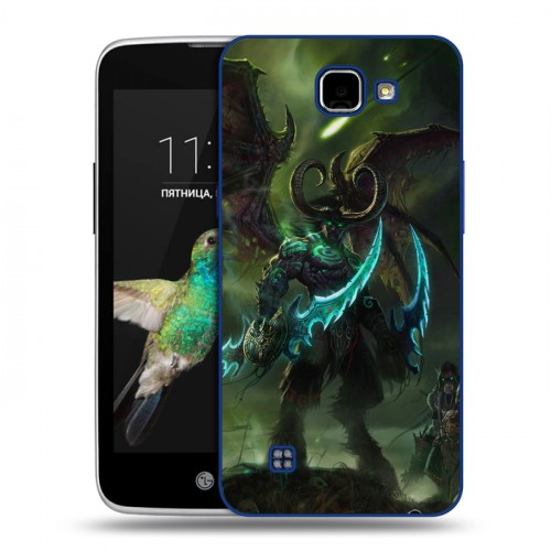 Дизайнерский пластиковый чехол для LG K4 World of warcraft