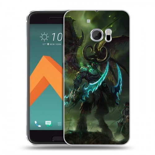 Дизайнерский пластиковый чехол для HTC 10 World of warcraft