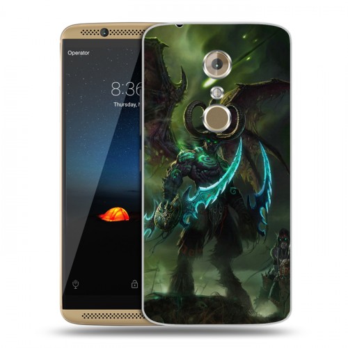 Дизайнерский пластиковый чехол для ZTE Axon 7 World of warcraft