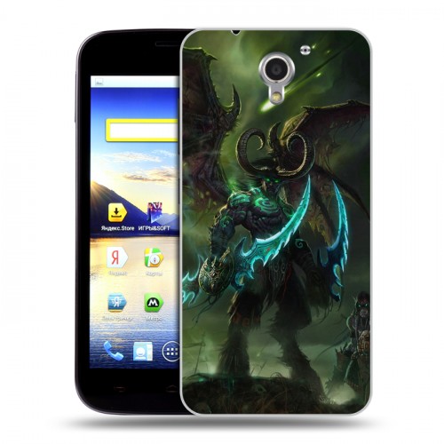 Дизайнерский пластиковый чехол для ZTE Blade A510 World of warcraft