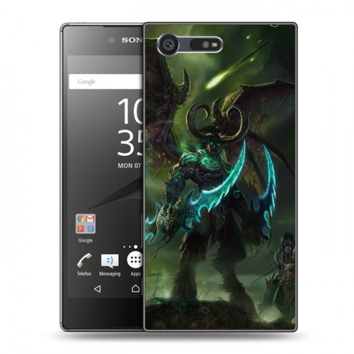 Дизайнерский пластиковый чехол для Sony Xperia X Compact World of warcraft