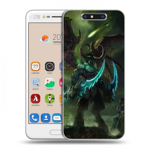 Дизайнерский пластиковый чехол для ZTE Blade V8 World of warcraft