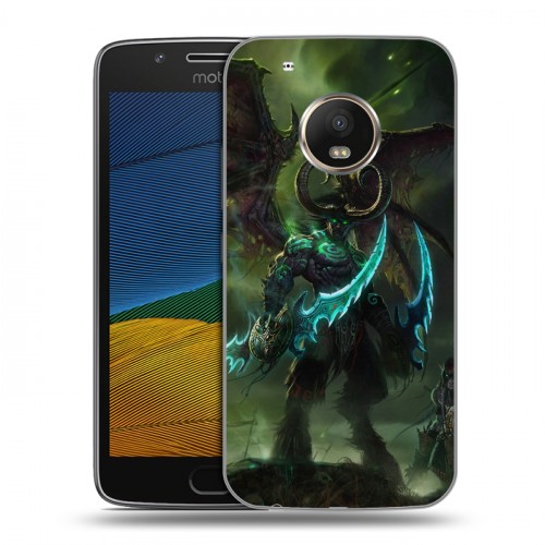 Дизайнерский силиконовый чехол для Lenovo Moto G5 World of warcraft