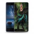 Дизайнерский пластиковый чехол для Nokia 8 World of warcraft