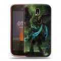 Дизайнерский пластиковый чехол для Nokia 1 World of warcraft