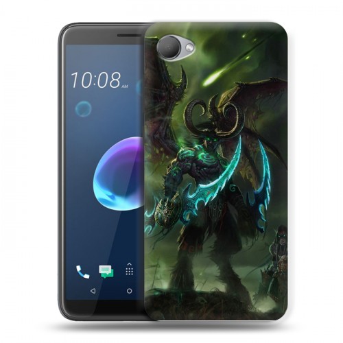 Дизайнерский пластиковый чехол для HTC Desire 12 World of warcraft