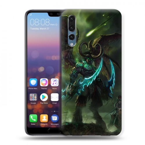 Дизайнерский силиконовый с усиленными углами чехол для Huawei P20 Pro World of warcraft