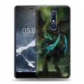 Дизайнерский пластиковый чехол для Nokia 5.1 World of warcraft