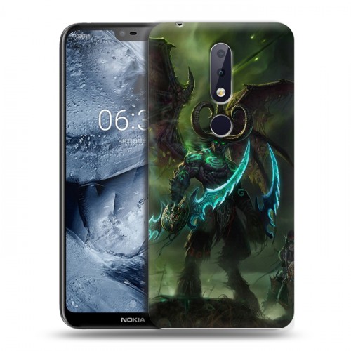 Дизайнерский пластиковый чехол для Nokia 6.1 Plus World of warcraft