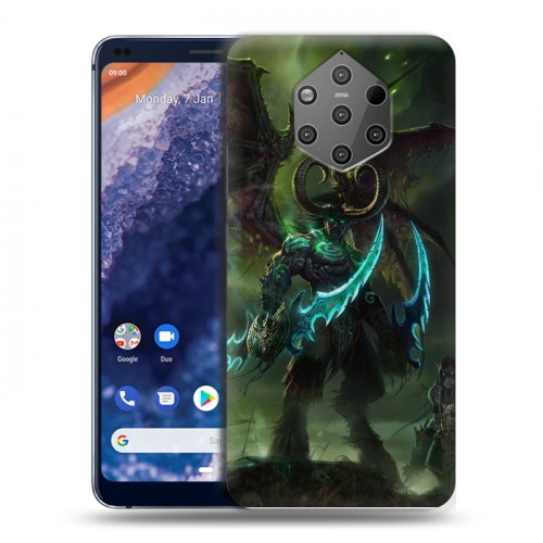 Дизайнерский силиконовый чехол для Nokia 9 PureView World of warcraft