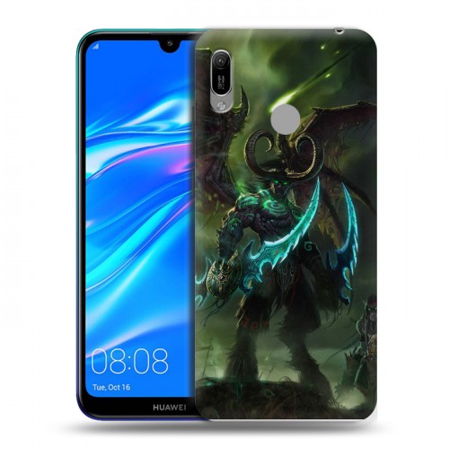 Дизайнерский пластиковый чехол для Huawei Y6 (2019) World of warcraft