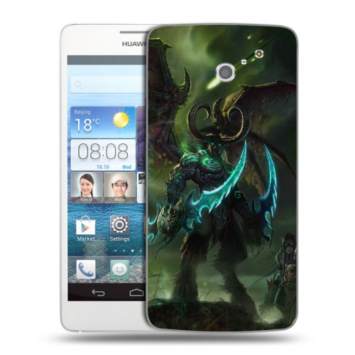 Дизайнерский пластиковый чехол для Huawei Ascend D2 World of warcraft