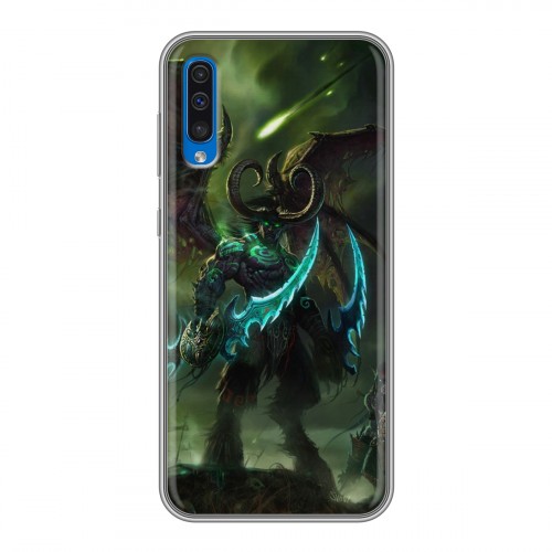 Дизайнерский силиконовый с усиленными углами чехол для Samsung Galaxy A50 World of warcraft