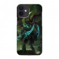 Дизайнерский силиконовый с усиленными углами чехол для Iphone 12 Mini World of warcraft