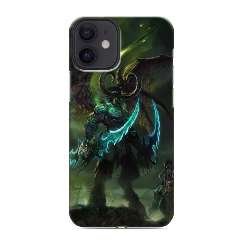 Дизайнерский силиконовый с усиленными углами чехол для Iphone 12 Mini World of warcraft