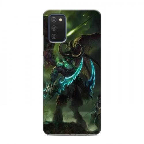 Дизайнерский силиконовый с усиленными углами чехол для Samsung Galaxy A03s World of warcraft