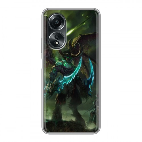 Дизайнерский силиконовый чехол для OPPO A58 4G World of warcraft