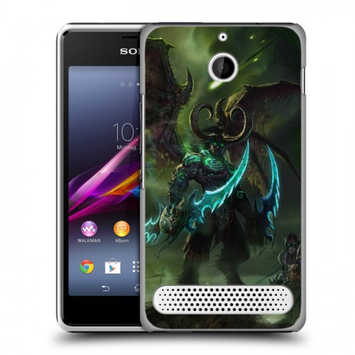 Дизайнерский силиконовый чехол для Sony Xperia E1 World of warcraft