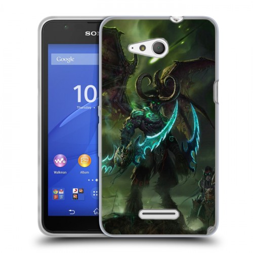 Дизайнерский пластиковый чехол для Sony Xperia E4g World of warcraft